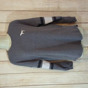 Pink Victoria's Secret Long Sleeve Pullover Gray/black Sz-Small
